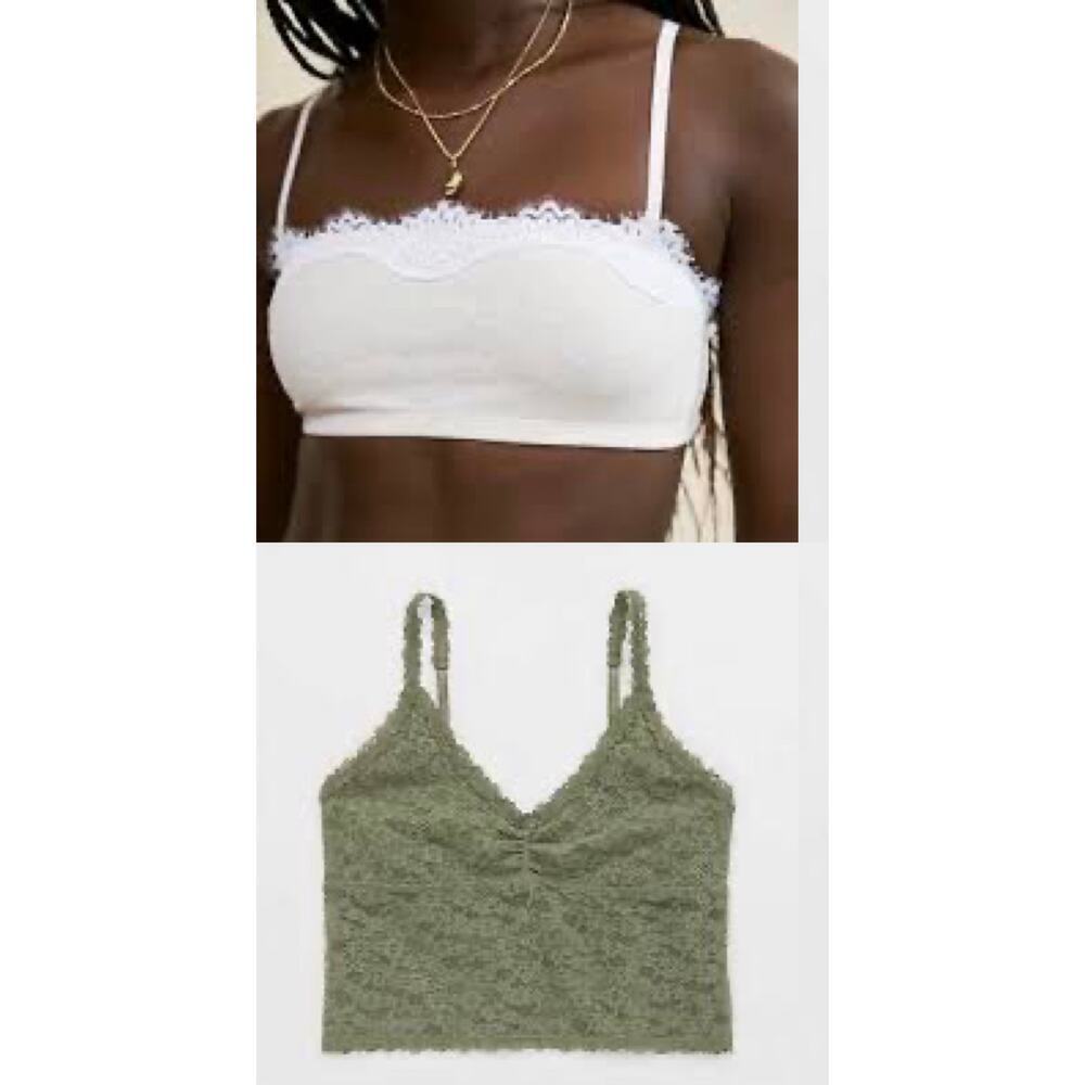 Aerie Lace Bralette Bundle Large NWT